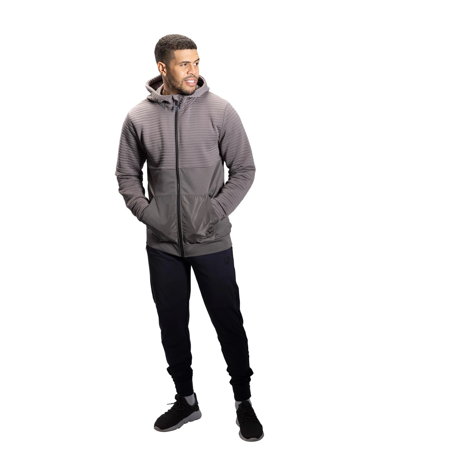 Bauer Fleece 3D Men's Full Zip Hoodie - Grey 3 Bauer Fleece 3D Men's Full Zip Hoodie - Grey
