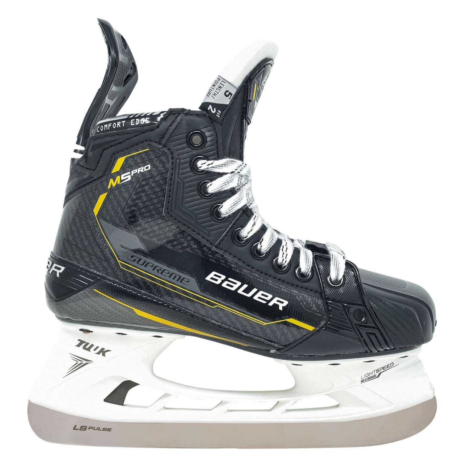 Bauer Supreme M5 Pro Intermediate Hockey Skates (2022) With Pulse Steel 3 Bauer Supreme M5 Pro Intermediate Hockey Skates (2022) With Pulse Steel